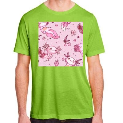 Axolotl Kawaii Pattern Adult ChromaSoft Performance T-Shirt