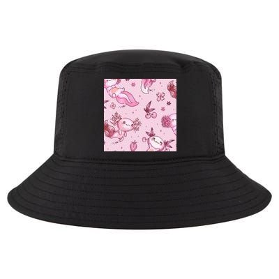 Axolotl Kawaii Pattern Cool Comfort Performance Bucket Hat