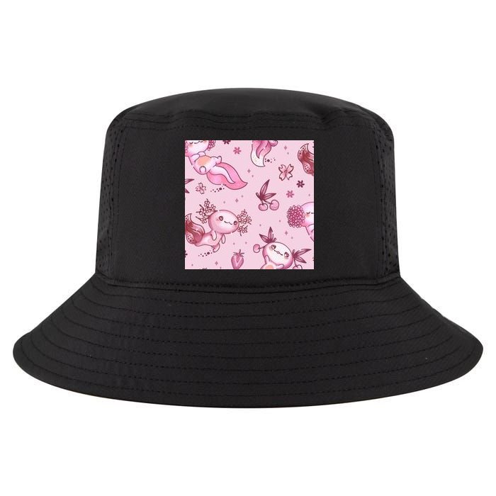 Axolotl Kawaii Pattern Cool Comfort Performance Bucket Hat