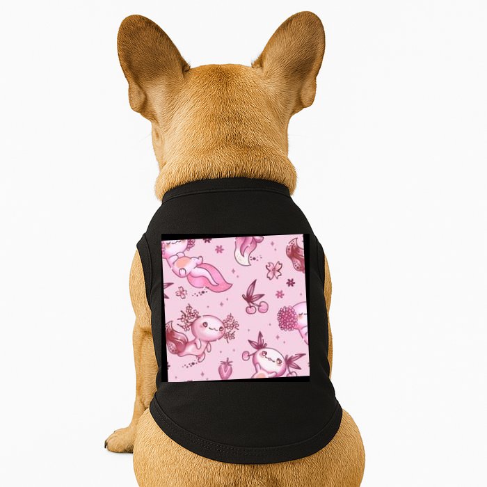 Axolotl Kawaii Pattern Doggie Tank