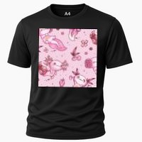 Axolotl Kawaii Pattern Performance Shirt