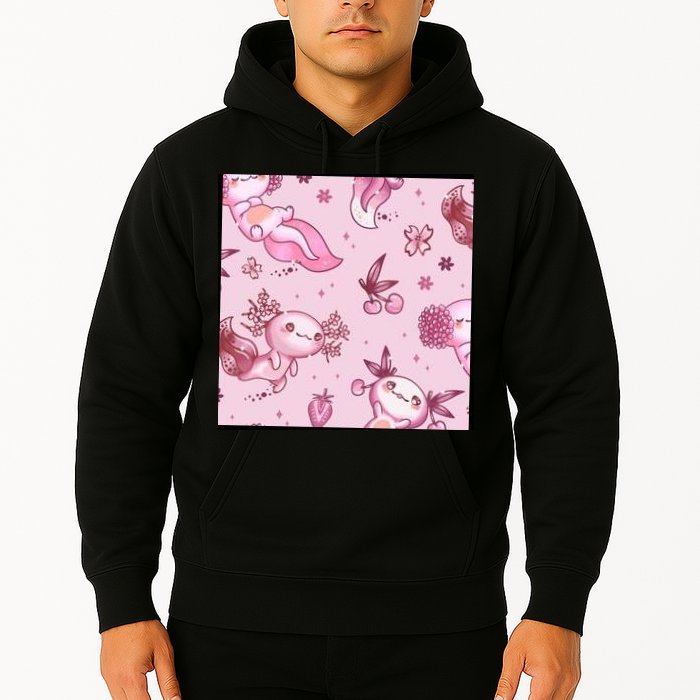 Axolotl Kawaii Pattern Hoodie
