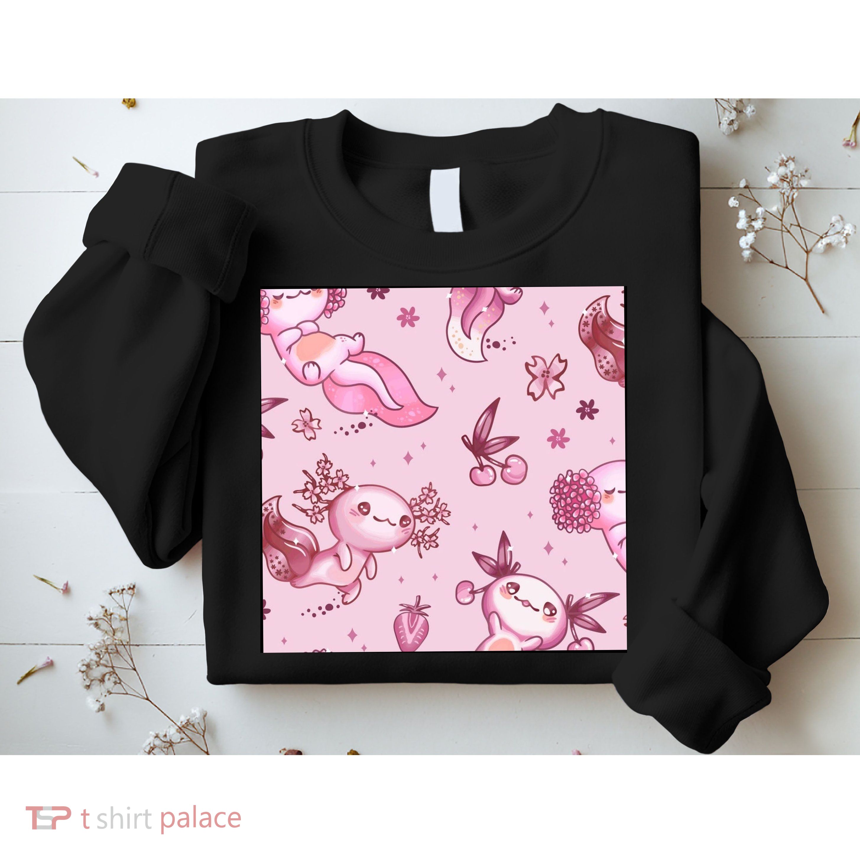 Axolotl Kawaii Pattern Sweatshirt