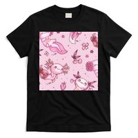 Axolotl Kawaii Pattern T-Shirt