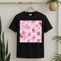 Axolotl Kawaii Pattern T-Shirt