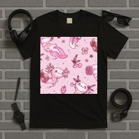 Axolotl Kawaii Pattern T-Shirt