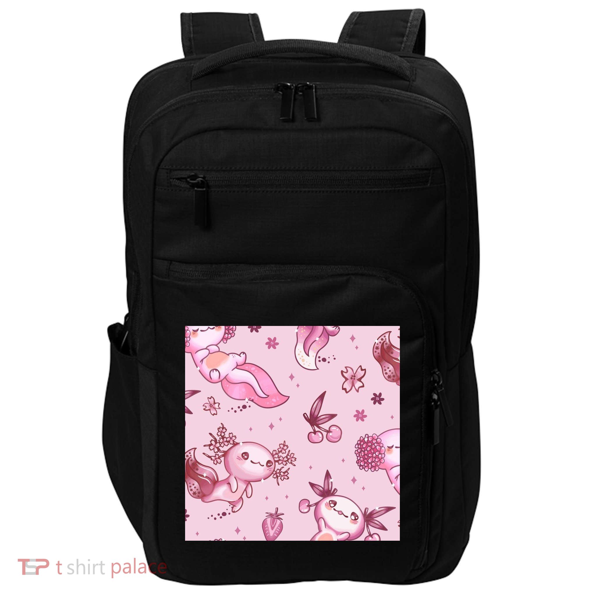 Axolotl Kawaii Pattern Impact Tech Backpack
