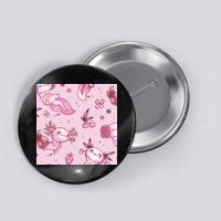 Axolotl Kawaii Pattern Button