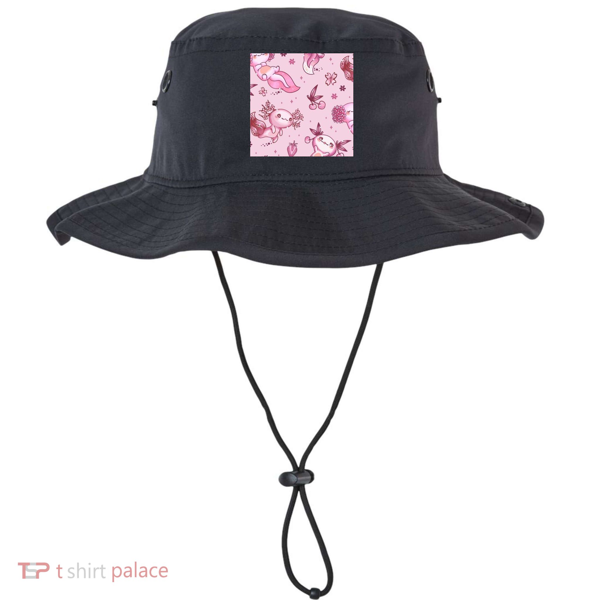 Axolotl Kawaii Pattern Bucket Hat