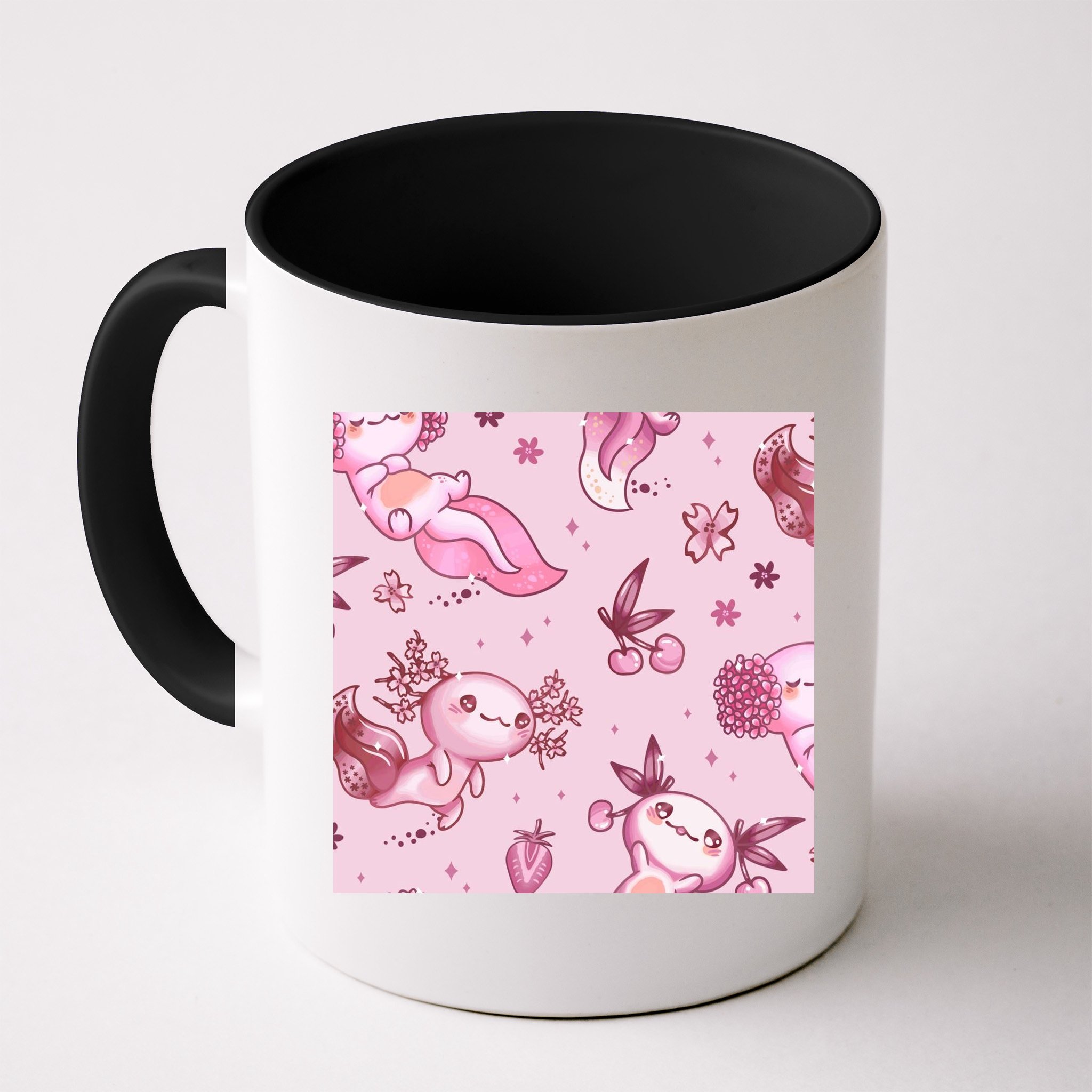 Axolotl Kawaii Pattern Mug