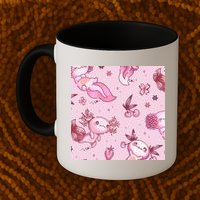 Axolotl Kawaii Pattern Mug