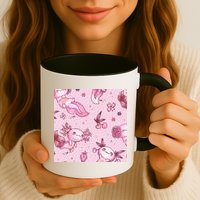 Axolotl Kawaii Pattern Mug