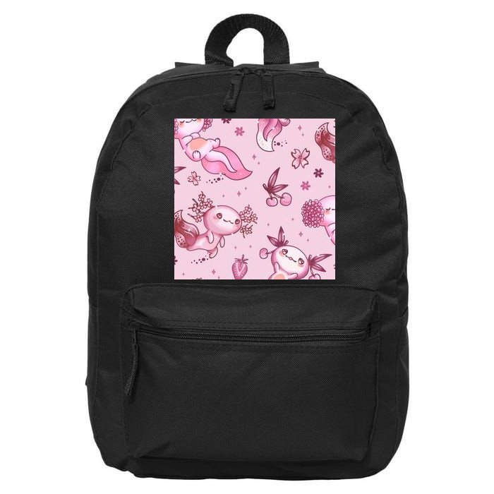 Axolotl Kawaii Pattern 16 in Basic Backpack