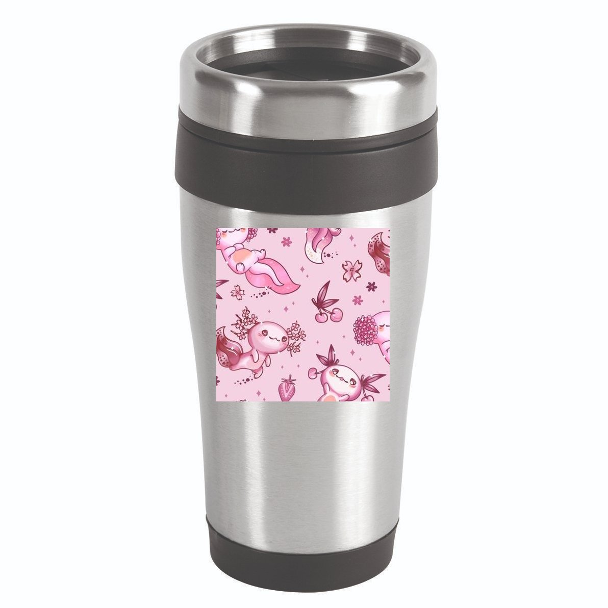 Axolotl Kawaii Pattern 16oz Travel Tumbler