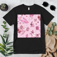 Axolotl Kawaii Pattern Premium T-Shirt