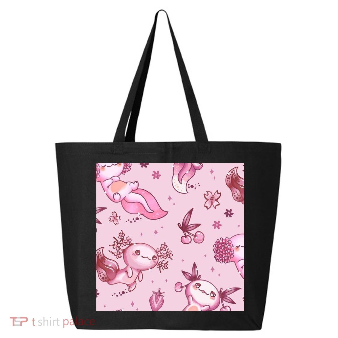 Axolotl Kawaii Pattern 25L Jumbo Tote