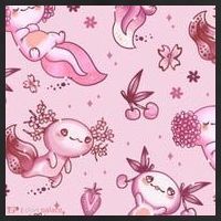 Axolotl Kawaii Pattern 25L Jumbo Tote