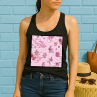 Axolotl Kawaii Pattern Womens Tank Top