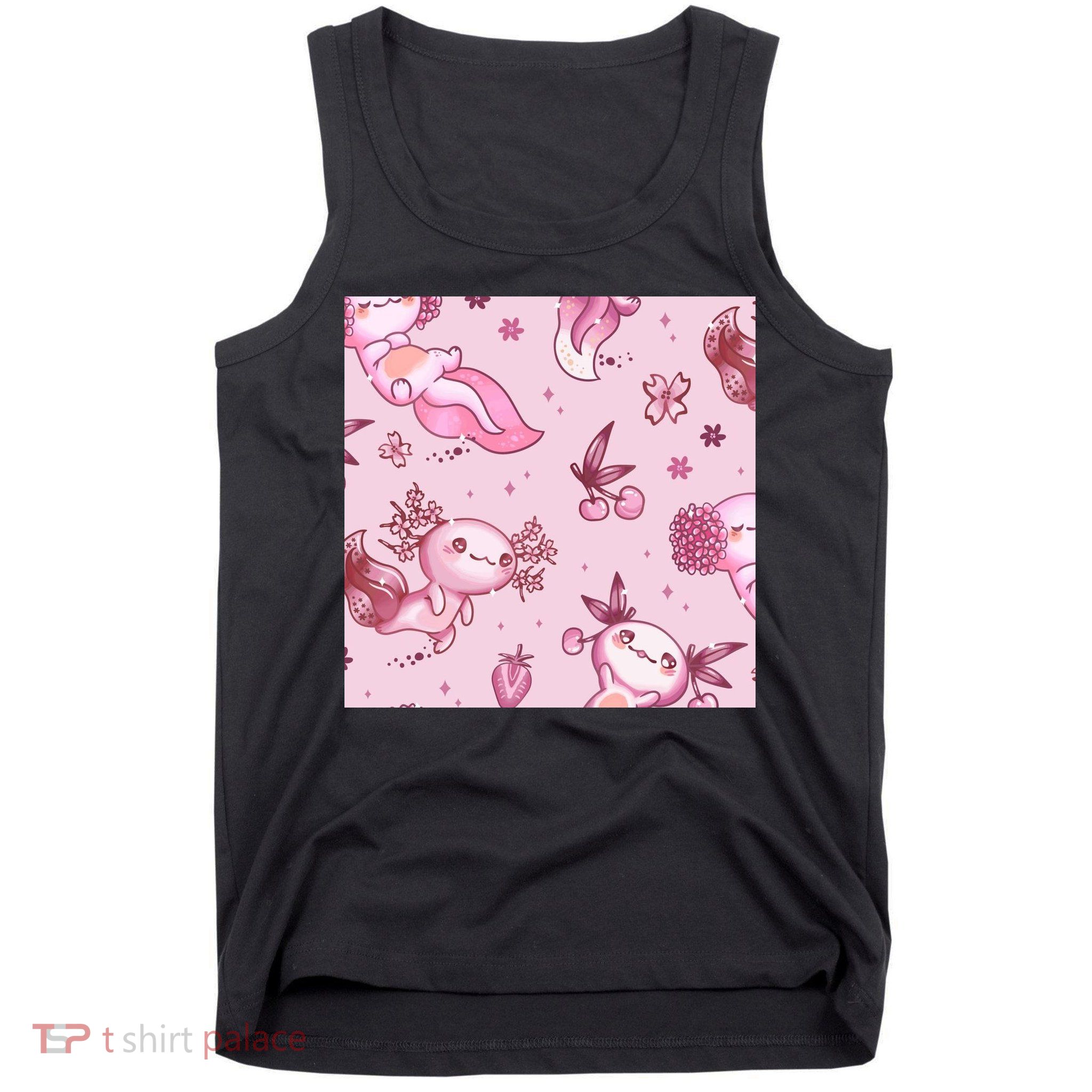 Axolotl Kawaii Pattern Tank Top