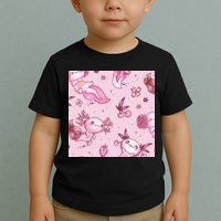 Axolotl Kawaii Pattern Toddler T-Shirt