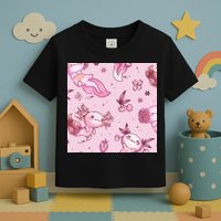 Axolotl Kawaii Pattern Toddler T-Shirt