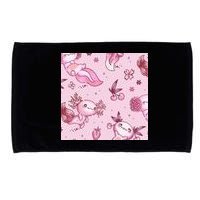 Axolotl Kawaii Pattern Microfiber Hand Towel