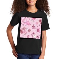 Axolotl Kawaii Pattern Kids T-Shirt
