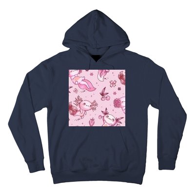 Axolotl Kawaii Pattern Hoodie