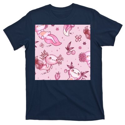 Axolotl Kawaii Pattern T-Shirt