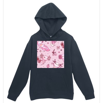 Axolotl Kawaii Pattern Urban Pullover Hoodie