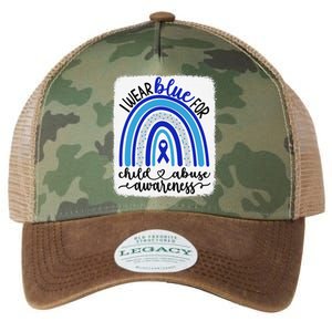 All KidsMatter Pinwheel Blue Rainbow Child Abuse Awareness Legacy Tie Dye Trucker Hat