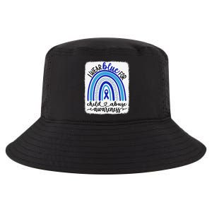 All KidsMatter Pinwheel Blue Rainbow Child Abuse Awareness Cool Comfort Performance Bucket Hat