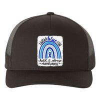 All KidsMatter Pinwheel Blue Rainbow Child Abuse Awareness Yupoong Adult 5-Panel Trucker Hat