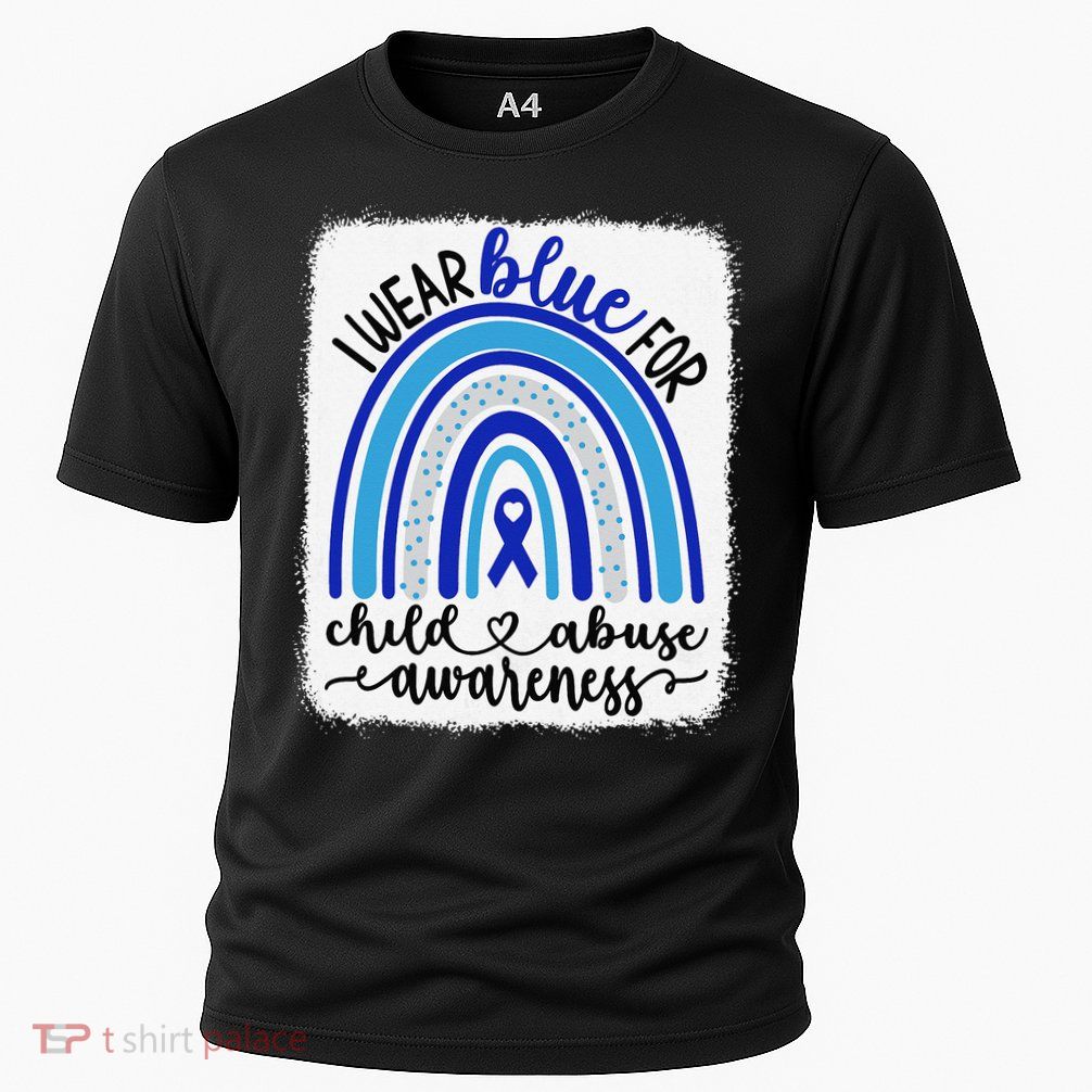 All KidsMatter Pinwheel Blue Rainbow Child Abuse Awareness Performance Shirt