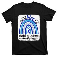 All KidsMatter Pinwheel Blue Rainbow Child Abuse Awareness T-Shirt