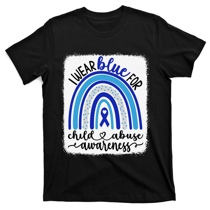 All KidsMatter Pinwheel Blue Rainbow Child Abuse Awareness T-Shirt