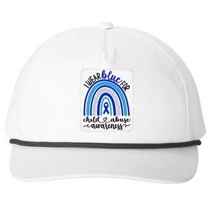 All KidsMatter Pinwheel Blue Rainbow Child Abuse Awareness Snapback Five-Panel Rope Hat