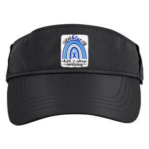 All KidsMatter Pinwheel Blue Rainbow Child Abuse Awareness Adult Drive Performance Visor