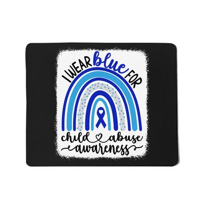 All KidsMatter Pinwheel Blue Rainbow Child Abuse Awareness Mousepad