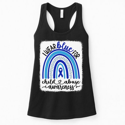 All KidsMatter Pinwheel Blue Rainbow Child Abuse Awareness Womens Tank Top