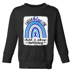 All KidsMatter Pinwheel Blue Rainbow Child Abuse Awareness Toddler Sweatshirt