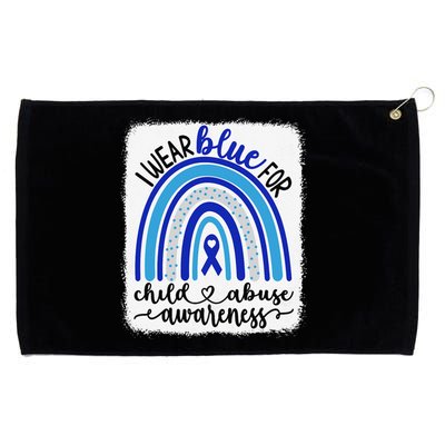 All KidsMatter Pinwheel Blue Rainbow Child Abuse Awareness Grommeted Golf Towel