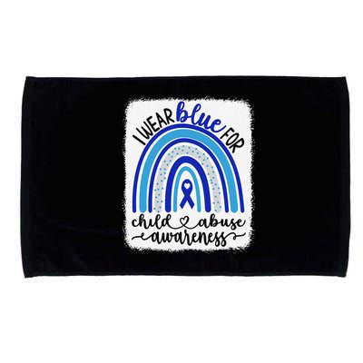 All KidsMatter Pinwheel Blue Rainbow Child Abuse Awareness Microfiber Hand Towel