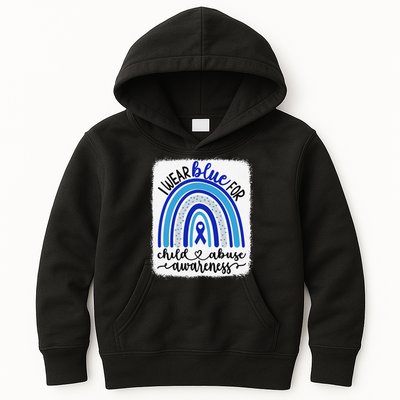 All KidsMatter Pinwheel Blue Rainbow Child Abuse Awareness Kids Hoodie