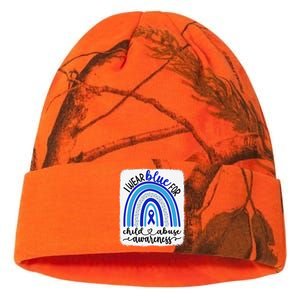 All KidsMatter Pinwheel Blue Rainbow Child Abuse Awareness Kati Licensed 12" Camo Beanie