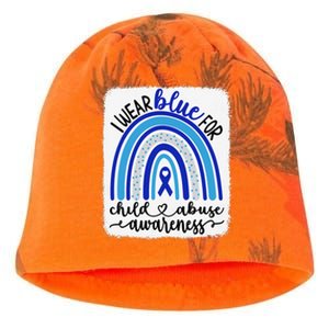 All KidsMatter Pinwheel Blue Rainbow Child Abuse Awareness Kati - Camo Knit Beanie