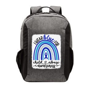 All KidsMatter Pinwheel Blue Rainbow Child Abuse Awareness Vector Backpack