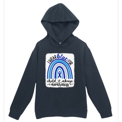 All KidsMatter Pinwheel Blue Rainbow Child Abuse Awareness Urban Pullover Hoodie