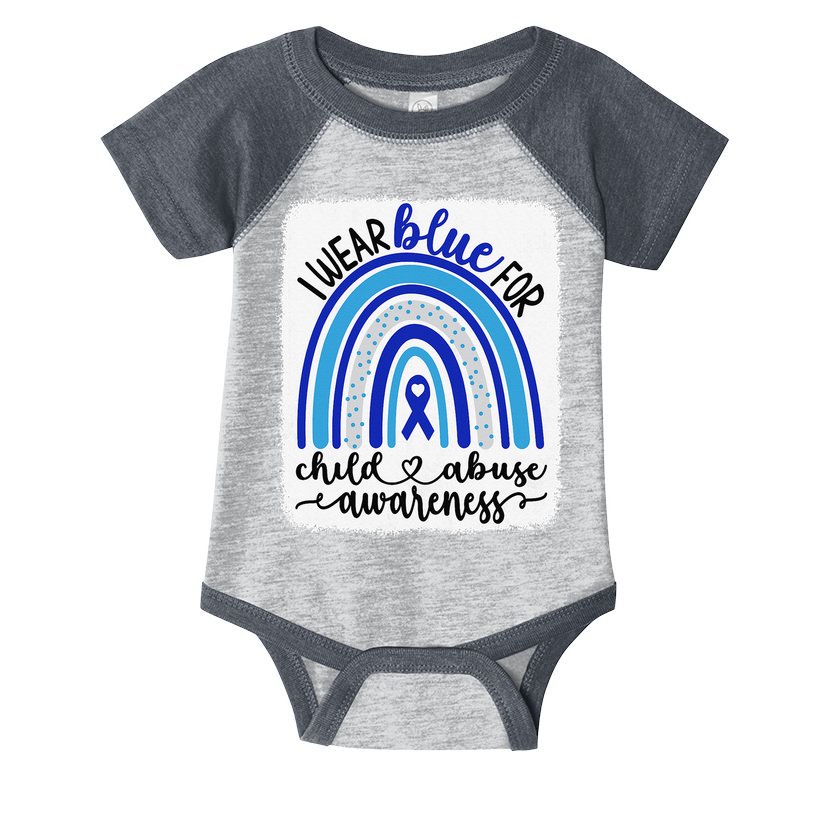 All KidsMatter Pinwheel Blue Rainbow Child Abuse Awareness Infant Baby Jersey Bodysuit