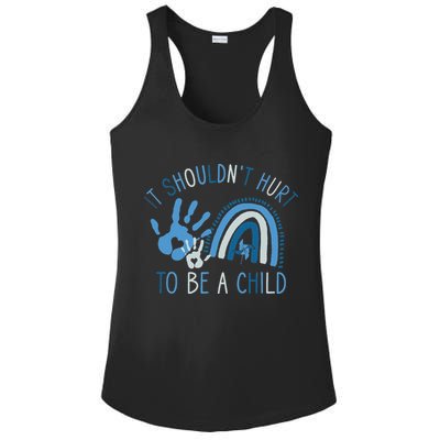 All KidsMatter Pinwheel Child Abuse Prevention Awareness Ladies PosiCharge Competitor Racerback Tank